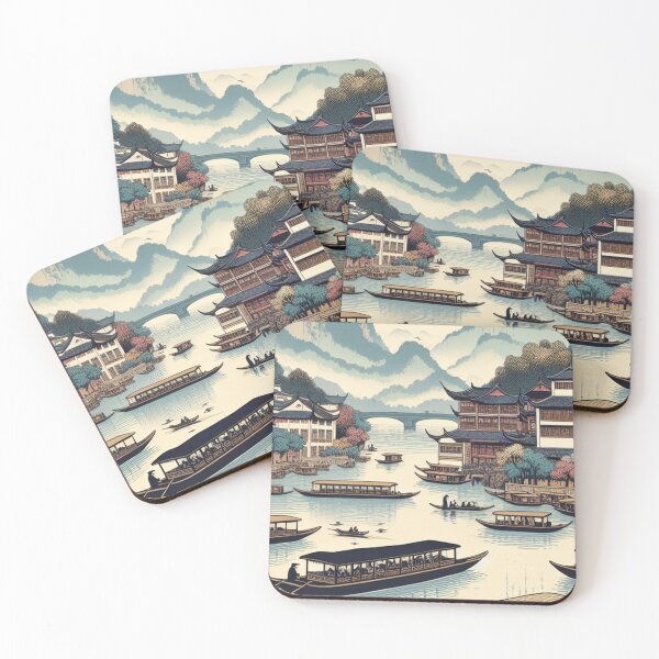 Item preview, Changsha China Edo Ukiyo-e Style Landscape designed and sold by Vandy Fullam.