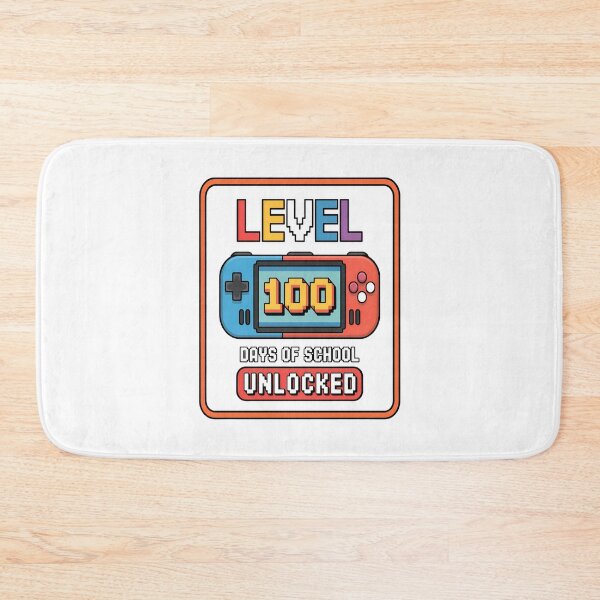 Item preview, Level 100 Days Of School Unlocked Video Game Milestone designed and sold by OlyvieArt.