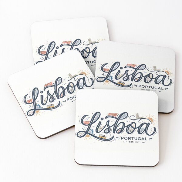 Item preview, Lisboa Portugal Vintage Travel Typography Illustration designed and sold by Paulocdias.