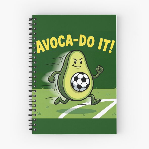 Item preview, Avoca-Do It – Funny Soccer Avocado Pun Cartoon, Cute Sports Fruit Illustration designed and sold by WordPlayStudio.