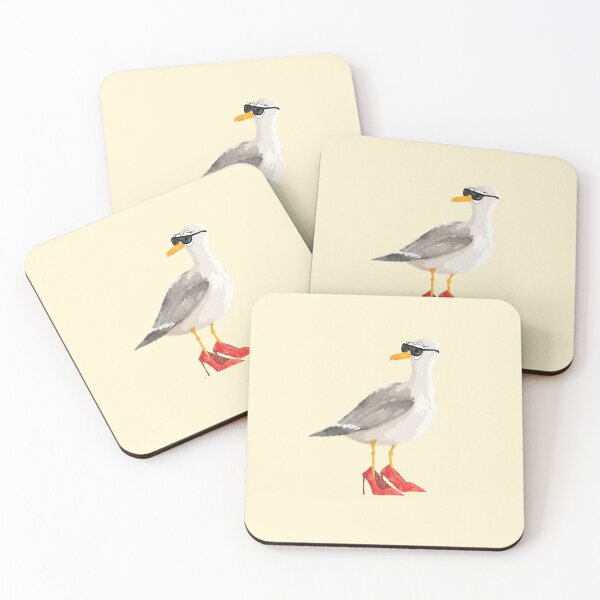 Item preview, Seagull Diva in High Heels - Sarcastic & Fashion Illustration designed and sold by Ajova-.