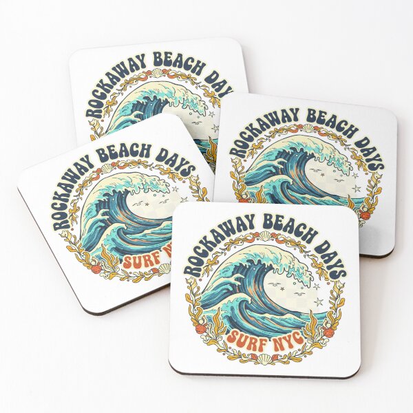 Item preview, Rockaway Beach Days - Vintage NYC Surf Badge designed and sold by FitEnvy.