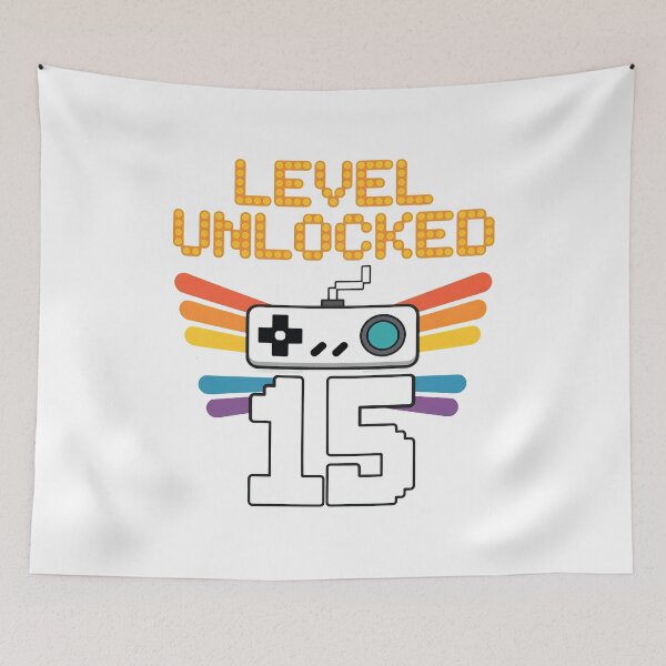 Item preview, Level 15 Unlocked Funny Birthday Gamer Console Mens-Photoroom designed and sold by OlyvieArt.