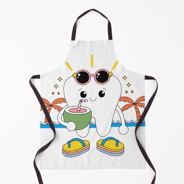 Item preview, Summer Tooth Vibes Cute Beach Dentist Cartoon designed and sold by Print culturee.