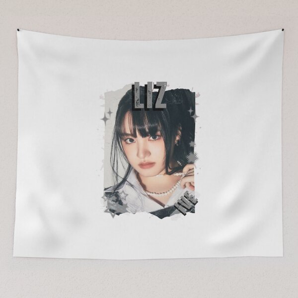 Item preview, Ivee Kpop Liz Group Girl Members Retro Scrapbook Kpop Collage Design designed and sold by HELL0WBELLO.
