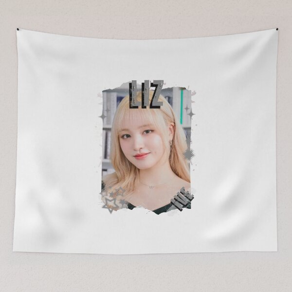Item preview, Ivee Kpop Liz Group Girl Members Retro Scrapbook Kpop Collage Design designed and sold by HELL0WBELLO.