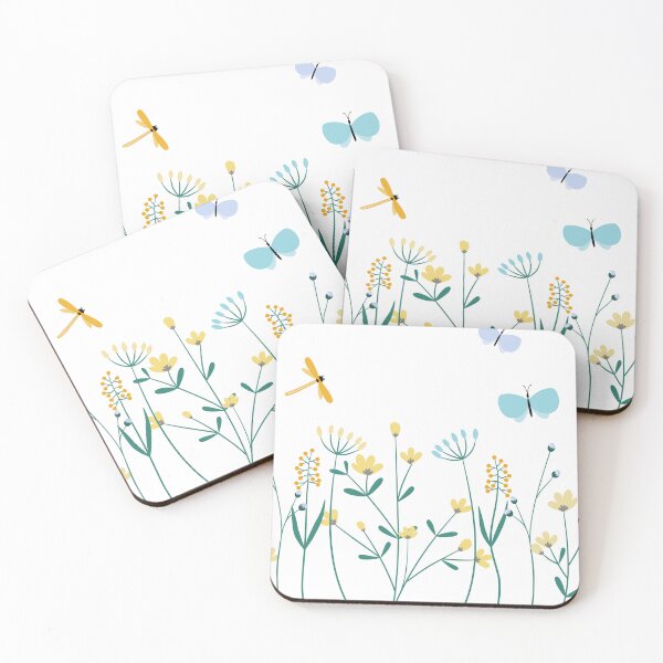 Item preview, Cute Wildflowers with Butterflies and Dragonflies designed and sold by PAWIRADA.