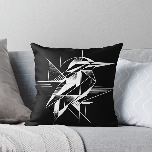 Item preview, Abstract Kingfisher Bird, Abstract Geometric Shape Feathers, White Bird designed and sold by PrimitiveTees.