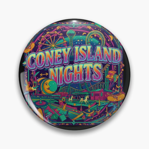 Item preview, Coney Island Nights: Vintage Neon Boardwalk Retro NYC designed and sold by FitEnvy.