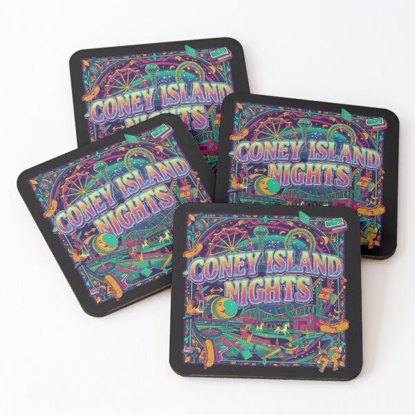 Item preview, Coney Island Nights: Vintage Neon Boardwalk Retro NYC designed and sold by FitEnvy.