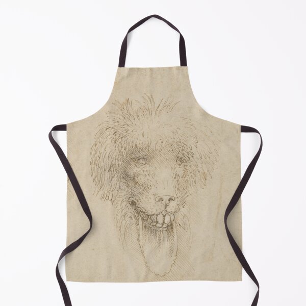 Item preview, Two Heads of Grotesque Animals by Leonardo da Vinci: Renaissance Creature Study Fine Art Print designed and sold by artofuniverse.