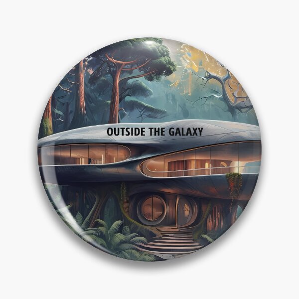 Item preview, OUTSIDE THE GALAXY - Surreal Jungle Architecture designed and sold by Modern Nest Art.