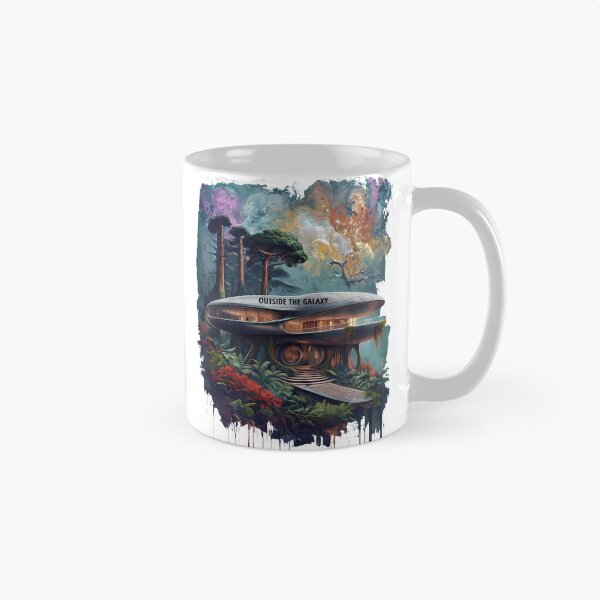 Item preview, OUTSIDE THE GALAXY - Surreal Jungle Architecture designed and sold by Modern Nest Art.
