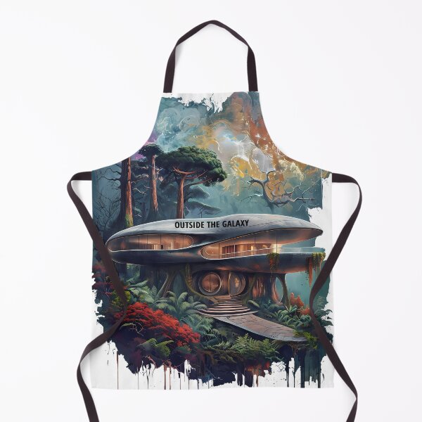Item preview, OUTSIDE THE GALAXY - Surreal Jungle Architecture designed and sold by Modern Nest Art.