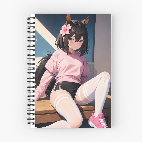 Item preview, Cute Anime Horse Girl - Masube Akinuye Pink Sporty Casual Aesthetic designed and sold by iloveanimechibi.