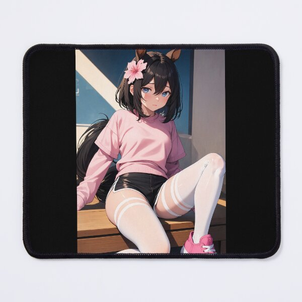 Item preview, Cute Anime Horse Girl - Masube Akinuye Pink Sporty Casual Aesthetic designed and sold by iloveanimechibi.