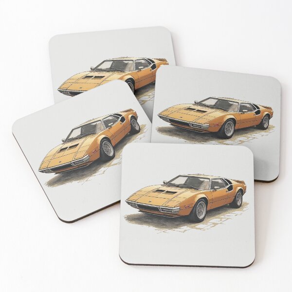 Item preview, Geometric Vintage Italian Supercar Car Art designed and sold by Tklezardesigns.