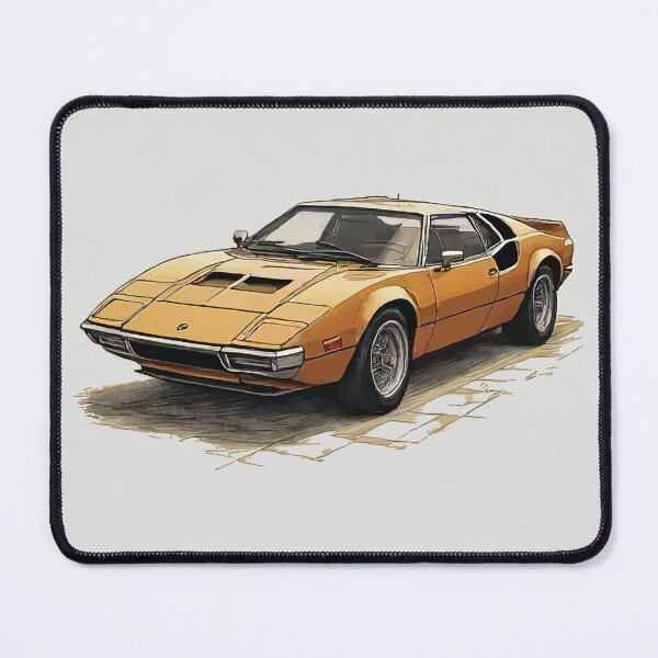 Item preview, Geometric Vintage Italian Supercar Car Art designed and sold by Tklezardesigns.