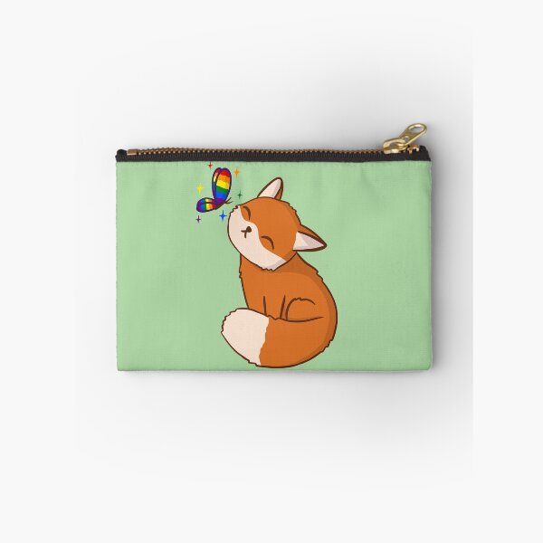 Item preview, Fox with Pride Butterfly designed and sold by ColorHurricane.