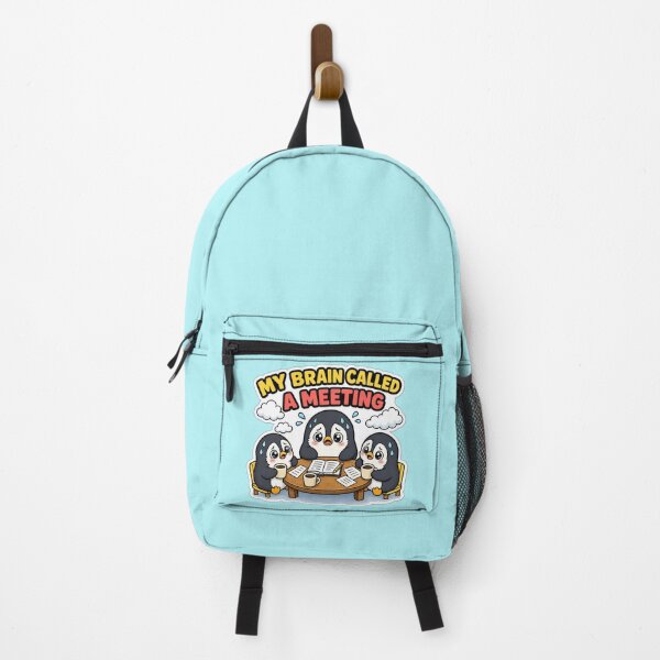 Item preview, Funny Anxiety Penguins Meeting Overthinking Meme Gift designed and sold by Gentlestate.