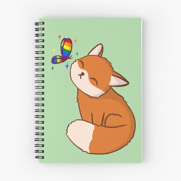 Item preview, Fox with Pride Butterfly designed and sold by ColorHurricane.