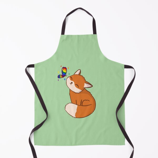 Item preview, Fox with Pride Butterfly designed and sold by ColorHurricane.