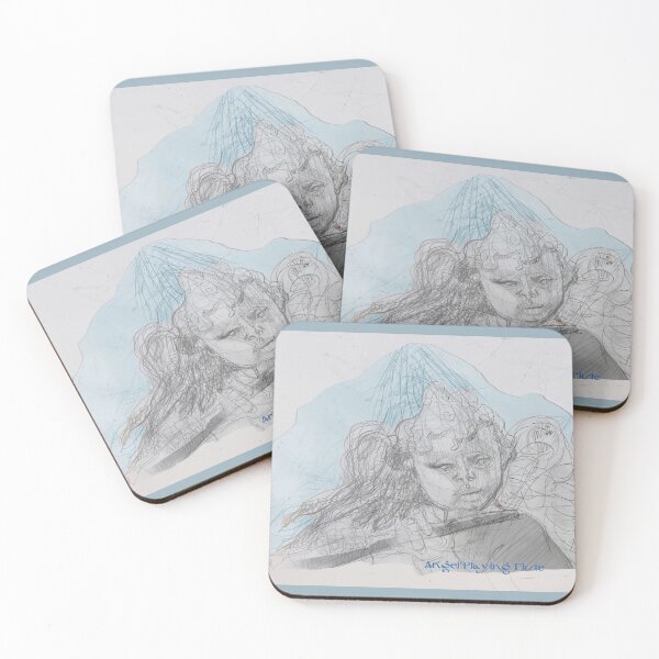 Item preview, Angel Playing Flute (Original Art Drawing by ACCI) designed and sold by VanyssaGraphics.