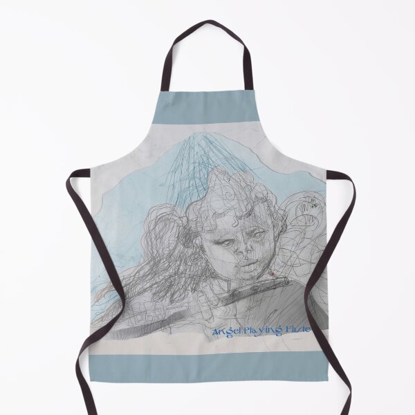 Item preview, Angel Playing Flute (Original Art Drawing by ACCI) designed and sold by VanyssaGraphics.