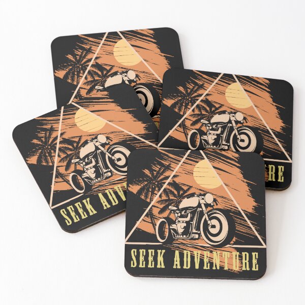 Item preview, Seek Adventure Motorcycle  Gift fMen Retro Biker designed and sold by EichStore.