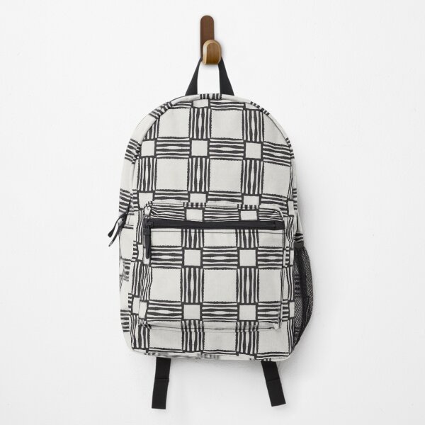 Item preview, Black Stripe Cross Geometric Pattern designed and sold by GraceInNatureCo.