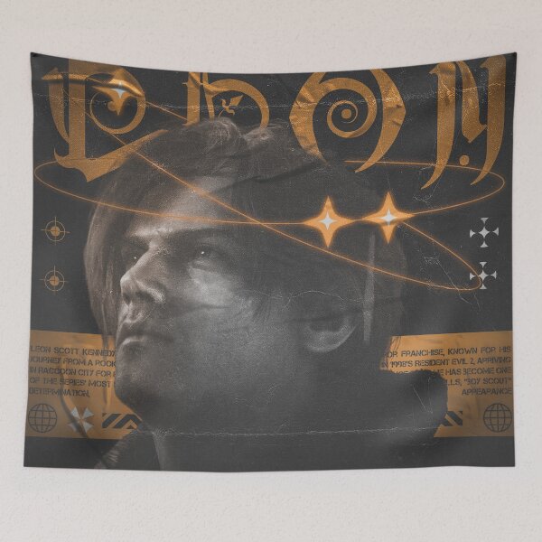 Item preview, Leon S. Kennedy - Resident Evil Gritty Industrial Graphic Art designed and sold by Shopunte.