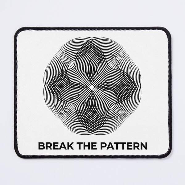 Item preview, Break The Pattern – Minimalist Op Art Geometric Optical Illusion Design designed and sold by PLUSHIWORLDtm.