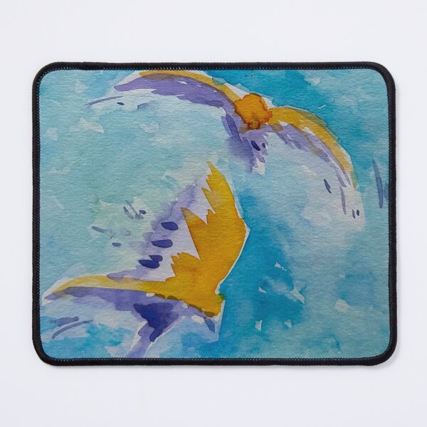 Item preview, Turquoise and Gold Composition | Watercolor designed and sold by miguelfra.artwork.