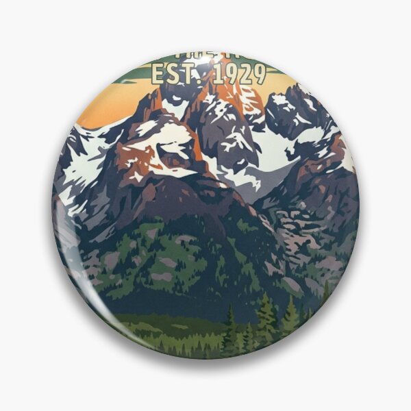 Item preview, Grand Teton National Park Wyoming - Vintage Travel Style designed and sold by OmikronStore.