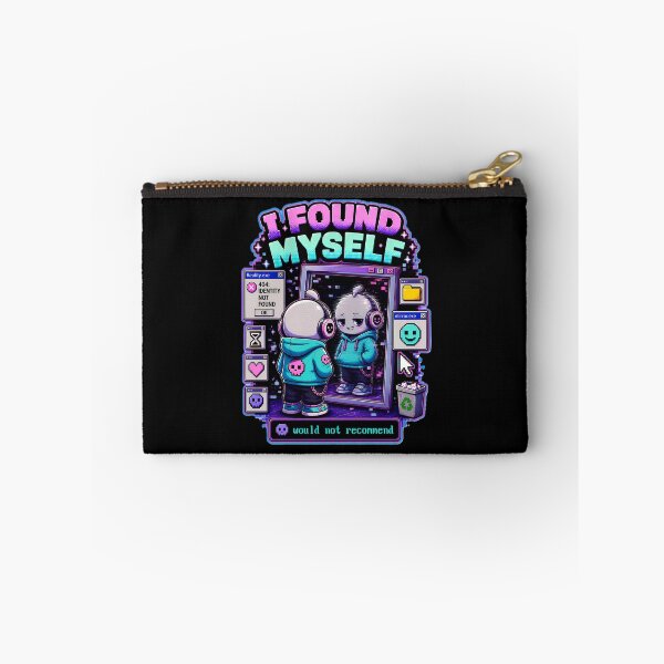 Item preview, I Found Myself Would Not Recommend – Dark Humor Retro Aesthetic Kawaii Glitch Mirror 90s Tech Design designed and sold by Rude Bot.