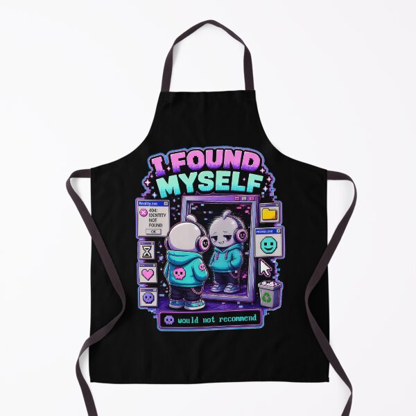 Item preview, I Found Myself Would Not Recommend – Dark Humor Retro Aesthetic Kawaii Glitch Mirror 90s Tech Design designed and sold by Rude Bot.