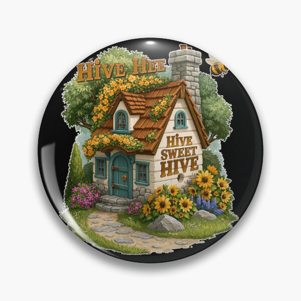 Item preview, Hive Sweet Hive Cottagecore Bee House designed and sold by Marcikart.