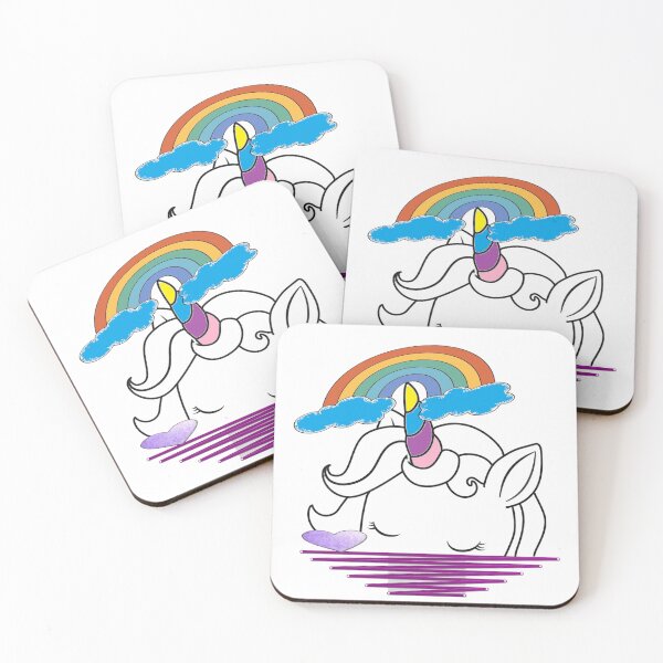 Item preview, Unicorn, funny, rainbow designed and sold by MT-Wunderland .