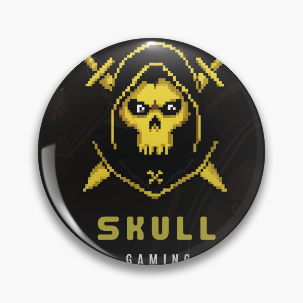 Item preview, Skull Gaming Logo | Dark Gamer Aesthetic | Esports Style Pixel Art designed and sold by SVenterprises.