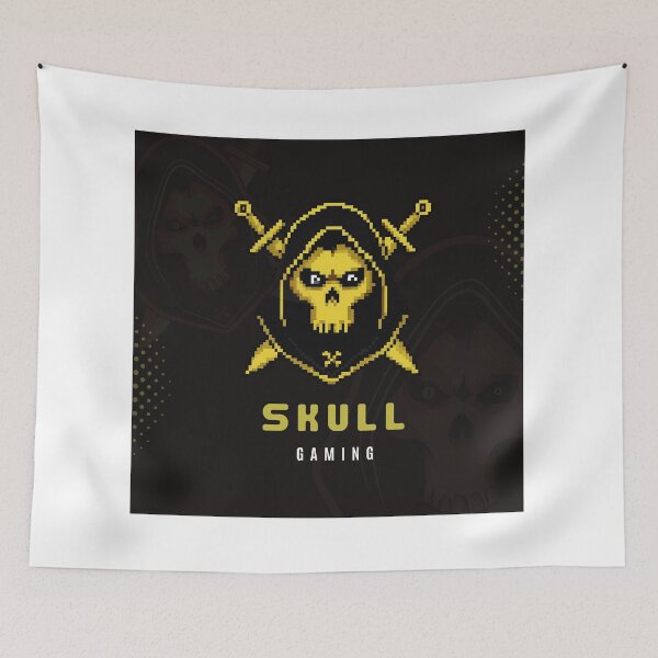 Item preview, Skull Gaming Logo | Dark Gamer Aesthetic | Esports Style Pixel Art designed and sold by SVenterprises.