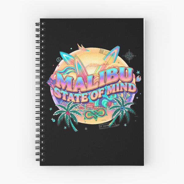 Item preview, Malibu State of Mind Retro California Sunset Palm Trees designed and sold by FitEnvy.