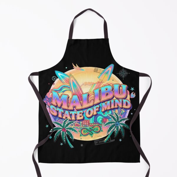 Item preview, Malibu State of Mind Retro California Sunset Palm Trees designed and sold by FitEnvy.