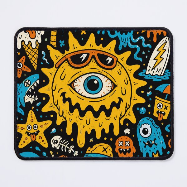 Item preview, Spooky Summer Monster Doodles designed and sold by ZetaDream.