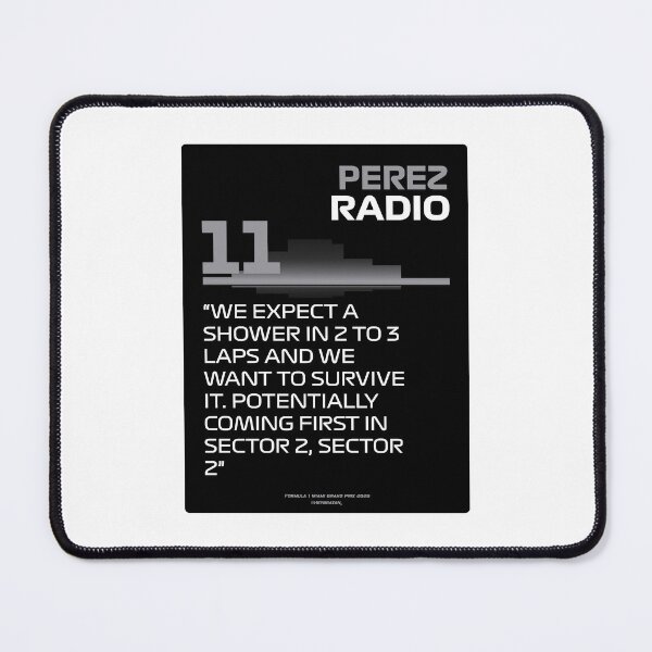 Item preview, We expect a shower in 2 to 3 lap - #SP11 F1 Team Radio designed and sold by Heybratan.