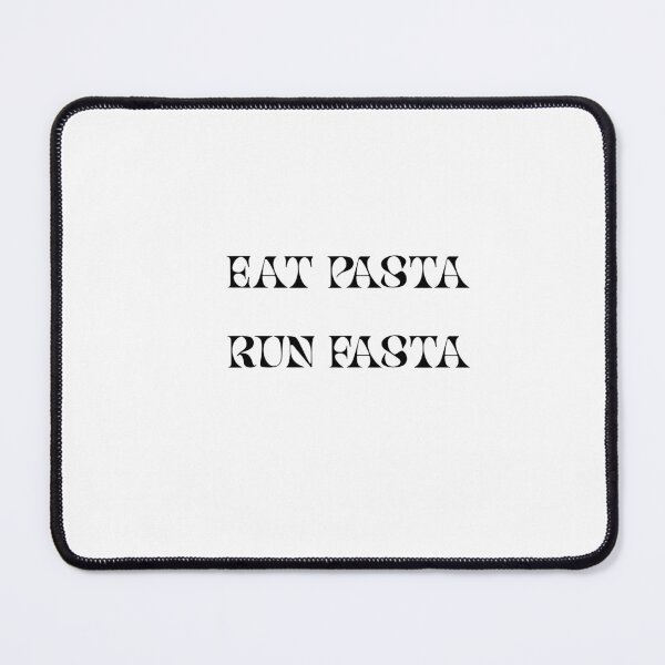 Item preview, Funny Running Pasta Lover Quote designed and sold by VibeoCanvasShop.