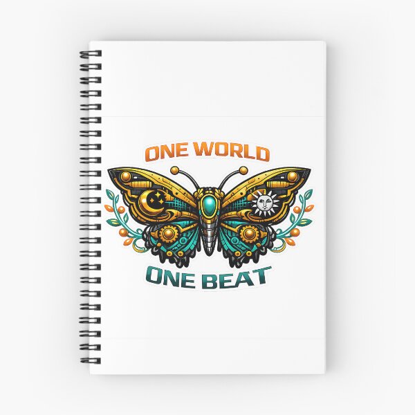 Item preview, One World One Beat Steampunk Butterfly Rave designed and sold by  ZenRave Designs.