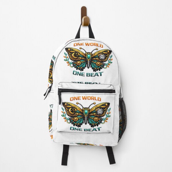 Item preview, One World One Beat Steampunk Butterfly Rave designed and sold by ZenRave Designs.