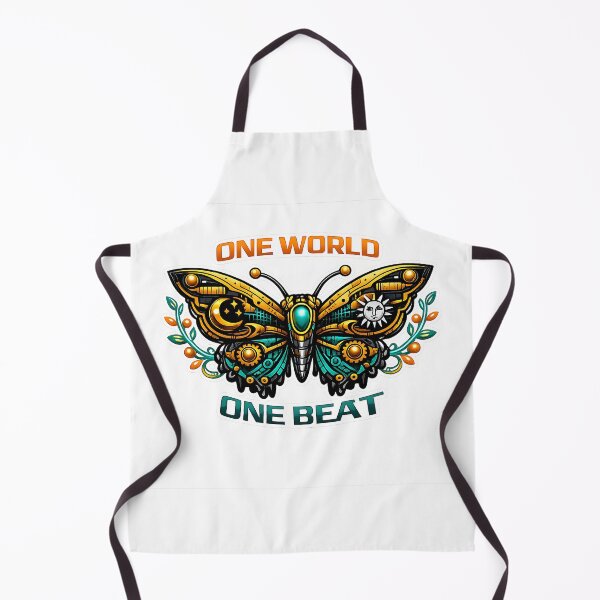 Item preview, One World One Beat Steampunk Butterfly Rave designed and sold by  ZenRave Designs.
