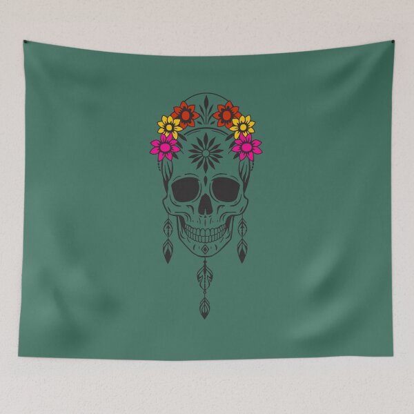 Item preview, Flower Skull designed and sold by elife.ds.