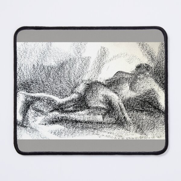 Item preview, Reclining Figure - Shadow Study | Graphite designed and sold by miguelfra.artwork.